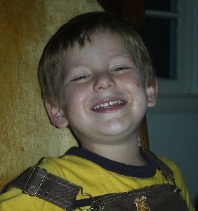 Alex grinning